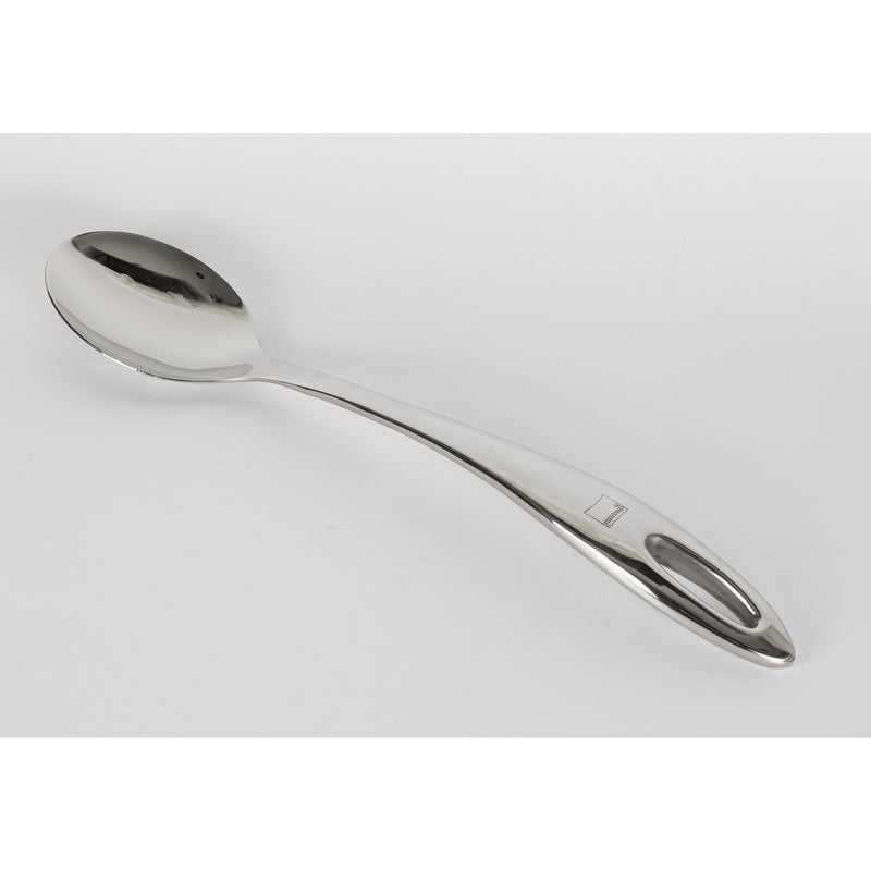 large stainless steel spoon