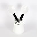 set portamestoli con mestoli insalata