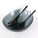 insalatiera con mestoli grigio