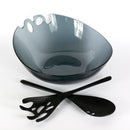 insalatiera con mestoli grigio