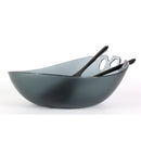 insalatiera con mestoli grigio