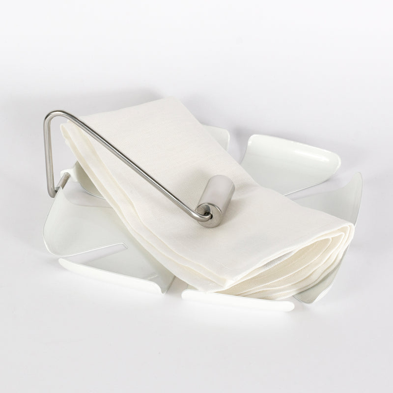 white napkin holder