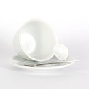 set 6 pezzi tazzine in porcellana bianca