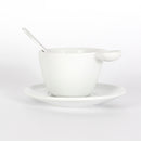 set 6 pezzi tazzine in porcellana bianca