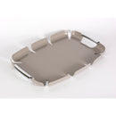 dove gray steel tray