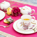 porcelain teacup with plate