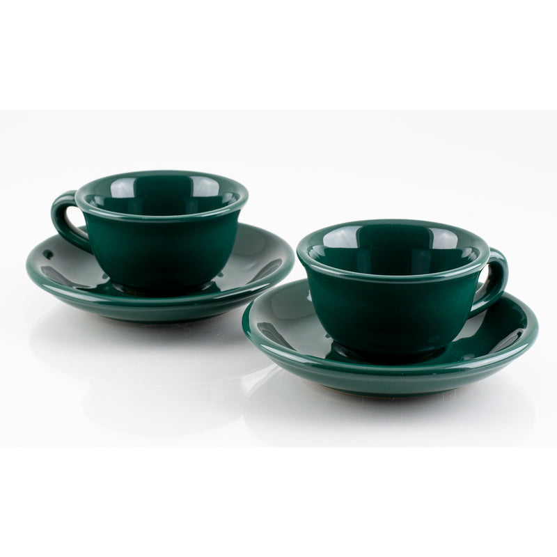 ceramic coffee cups with saucers 6 pieces set