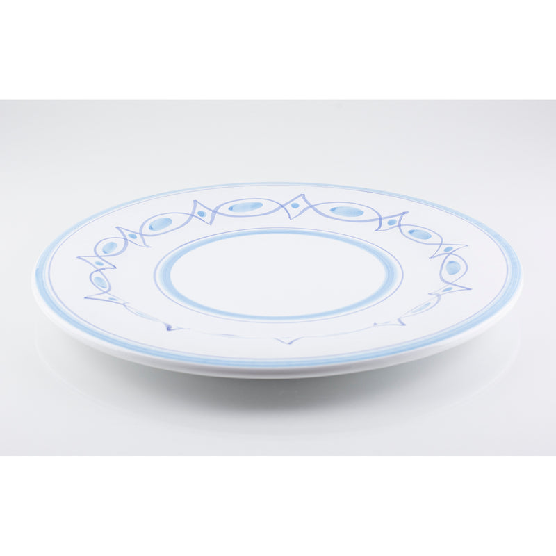 hand painted ceramic service plate