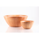 2 pieces set in beech wooden bowls