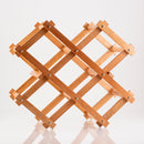 portabottiglie in legno richiudibile