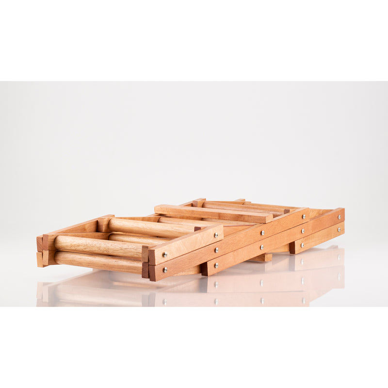 folding wooden bottle rack