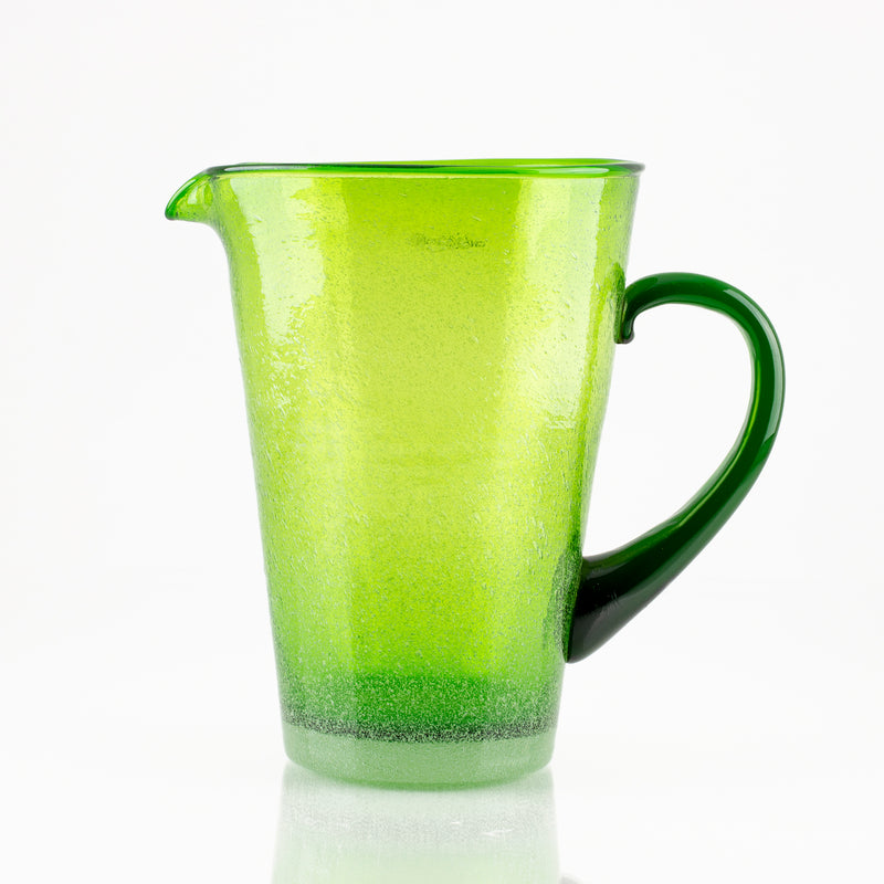 colored glass jug