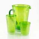 set 6 pezzi bicchieri vetro colorato alto