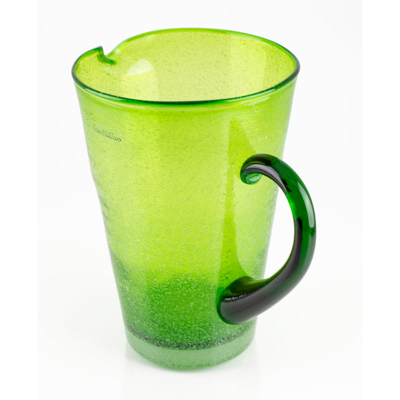 colored glass jug