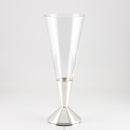 vaso in cristallo e argento pieno