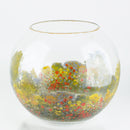 centrotavola in vetro decorato a mano