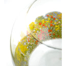 centrotavola in vetro decorato a mano