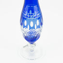 vaso in cristallo molato