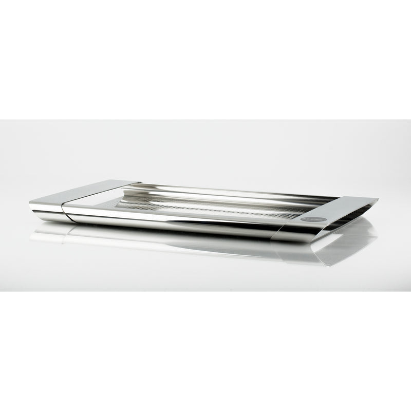 tray in silk-screened stainless steel
