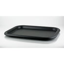 tray in matt black stainless steel