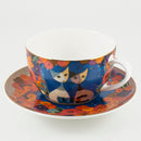 tazza e piatto in porcellana Rosina Wachtmeister