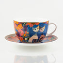 tazza e piatto in porcellana Rosina Wachtmeister