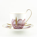 porcelain teacup with plate