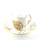 porcelain teacup with plate