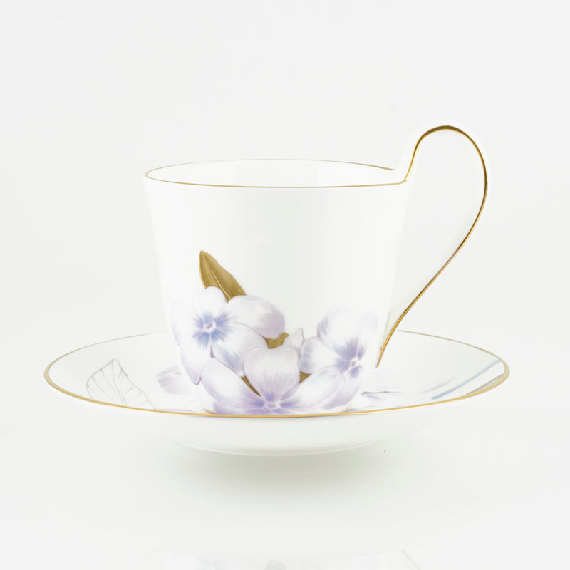 porcelain teacup with plate
