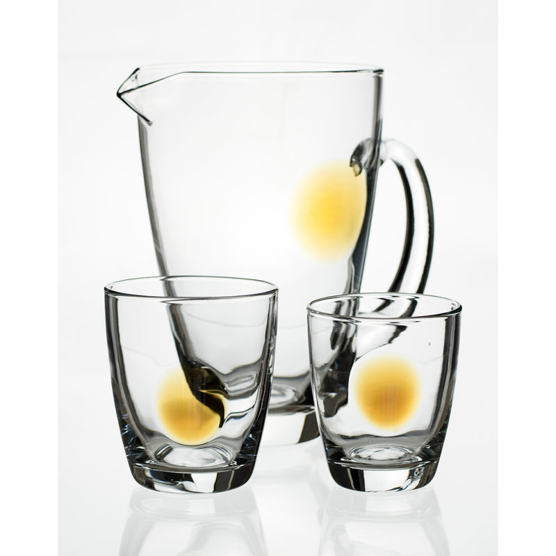 6 pieces set of water and wine glasses