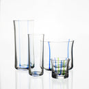 6 pieces set of blown glass glasses