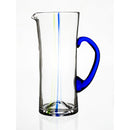 brocca in vetro soffiato trasparente