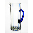 brocca in vetro soffiato trasparente