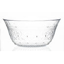clear glass bowl