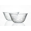 set 6 pezzi ciotole in vetro trasparente