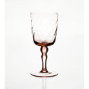 6 pieces set of colored blown glass glasses