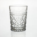 set 6 pezzi bicchieri vetro soffiato trasparente