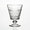 set 6 pezzi bicchieri vetro soffiato trasparente