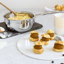 Casseruola in acciaio cm 16 con coperchio