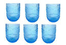 Set bicchieri in vetro azzurro