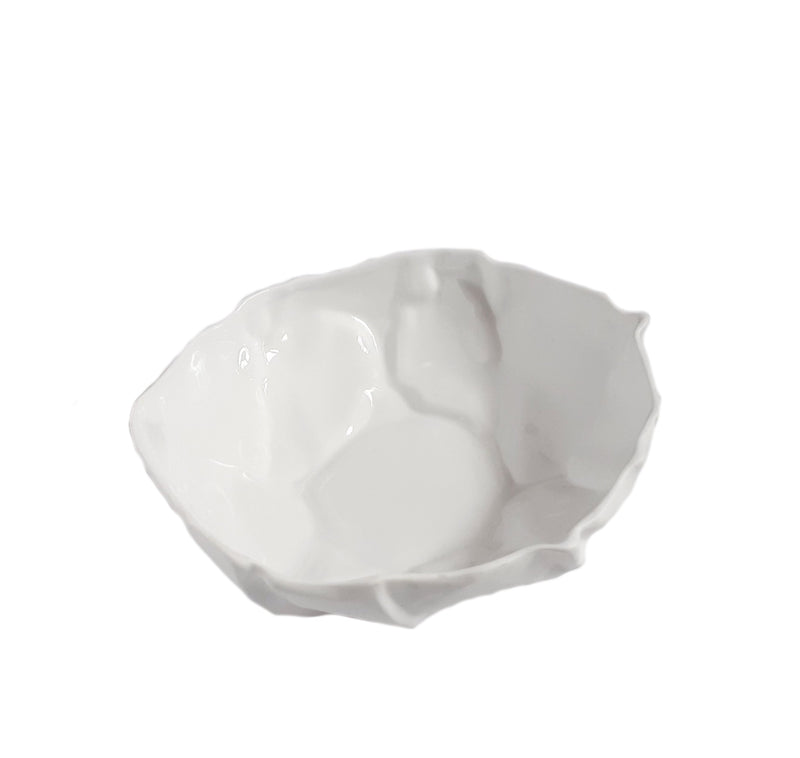 Centrotavola in porcellana bianco