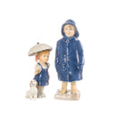 little girl with umbrella in hand decorated porcelain