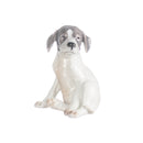 hand decorated porcelain puppy figurine