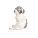 hand decorated porcelain puppy figurine