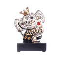 elefantino in porcellana decorato in oro disegnato da Romero Britto