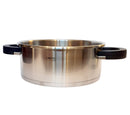 Pentola in acciaio con coperchio