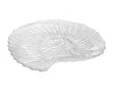 Set piatti conchiglia in vetro trasparente