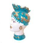 Testa di moro donna in porcellana Capodimonte