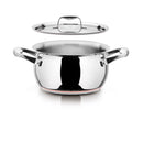 Casseruola in acciaio con coperchio