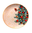 Servizio piatti natalizio in porcellana